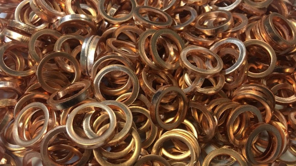 Copper Shims Stephens Gaskets Bespoke Shim Suppliers UK