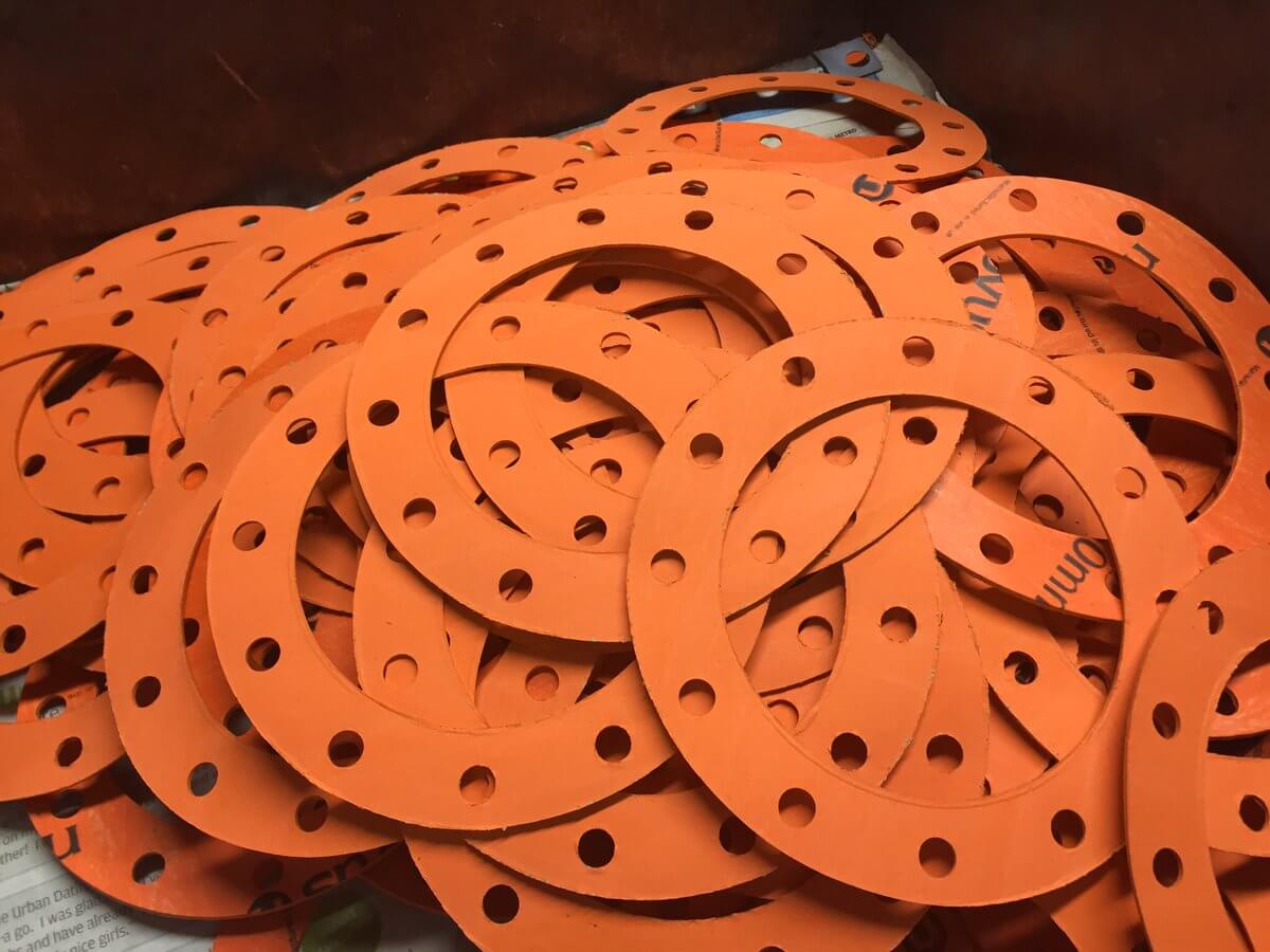 Pile of gaskets